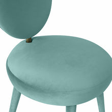 Load image into Gallery viewer, Kylie Sea Blue Velvet Dining Chair
