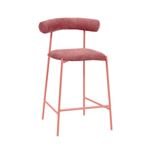 Load image into Gallery viewer, Liliana Mauve Velvet Counter Stool
