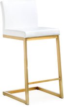 Load image into Gallery viewer, Parma White Gold Steel Counter Stool - Set of 2
