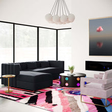 Load image into Gallery viewer, Callie Black Velvet Sectional
