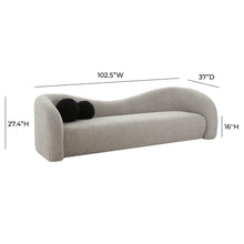 Load image into Gallery viewer, Leonie Grey Faux Shearling Sofa
